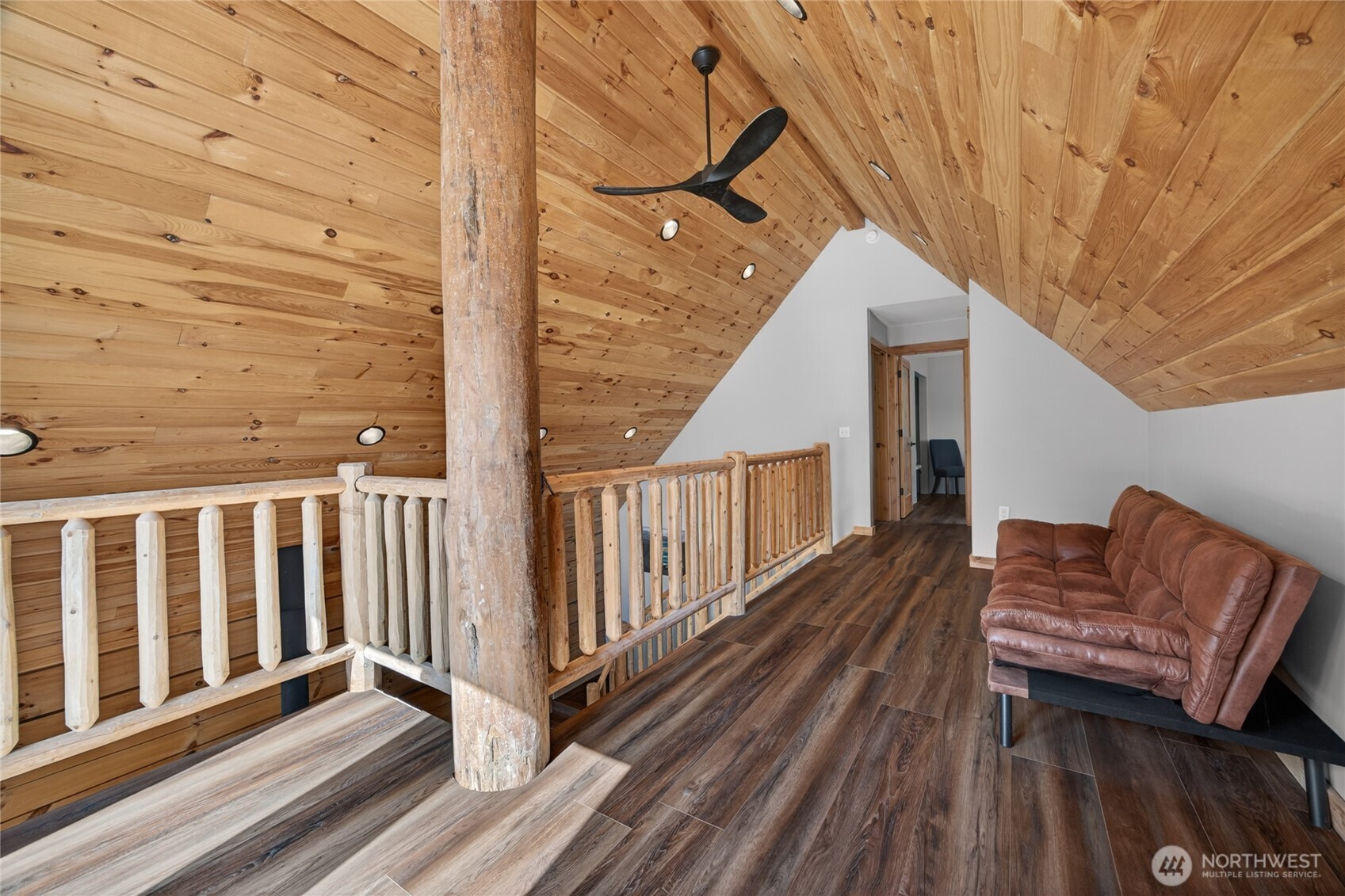 180 Carr Road Randle, WA 98377 - Photo 25 of 40 a view of a balcony with wooden floor