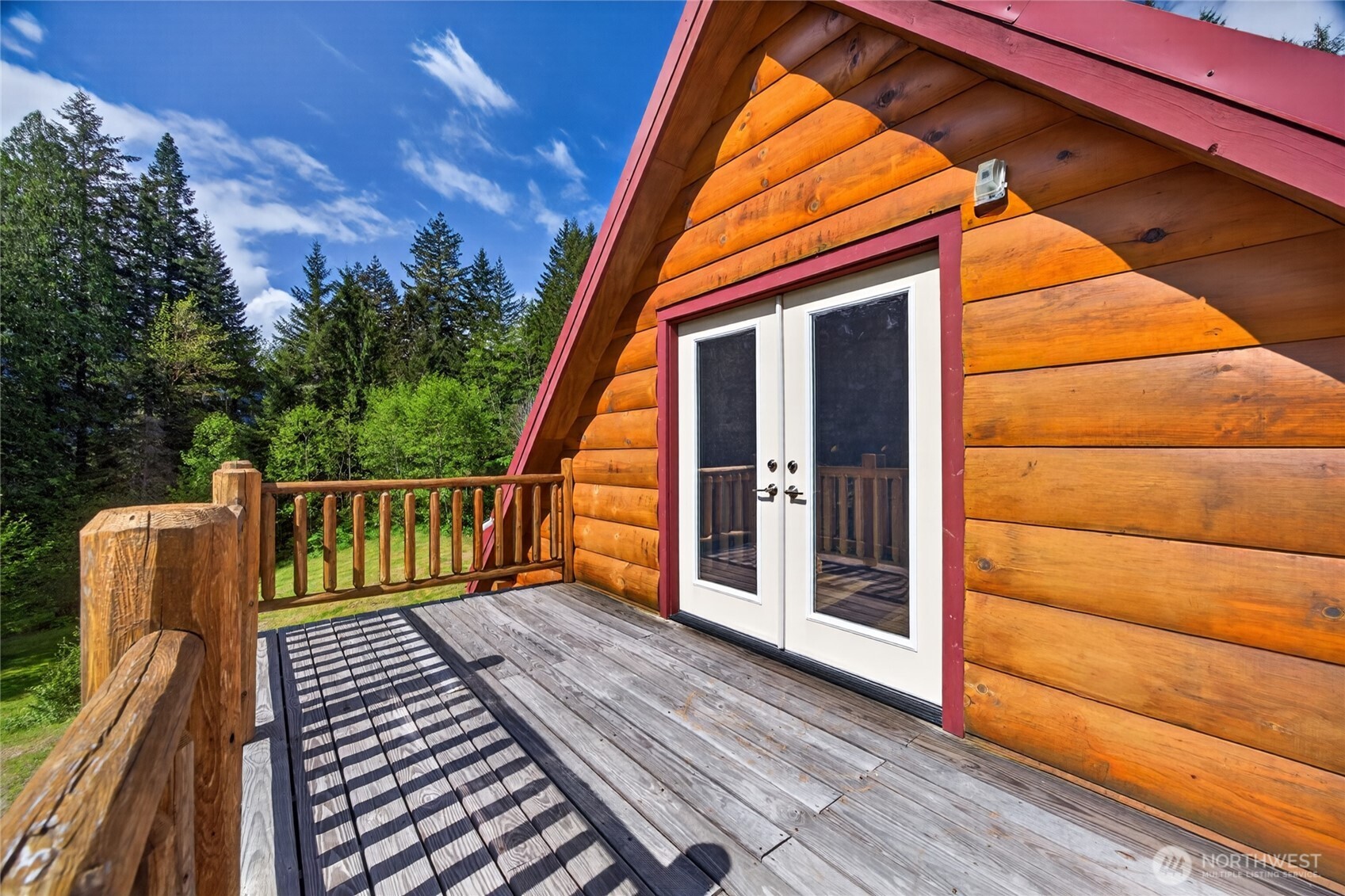 180 Carr Road Randle, WA 98377 - Photo 32 of 40 a balcony with view of car parked