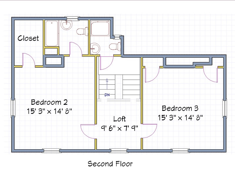 4301 Mial Plantation Road Raleigh, NC 27610 - Photo 25 of 25 2nd Floor Plan
