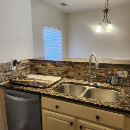 a close view of sink and tap