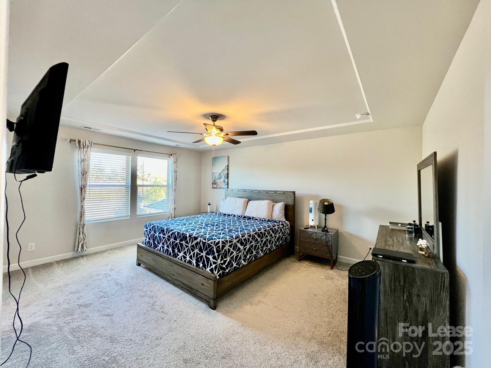 11509 Corleone Street Huntersville, NC 28078 - Photo 12 of 21 a living room with a bed furniture and a flat screen tv
