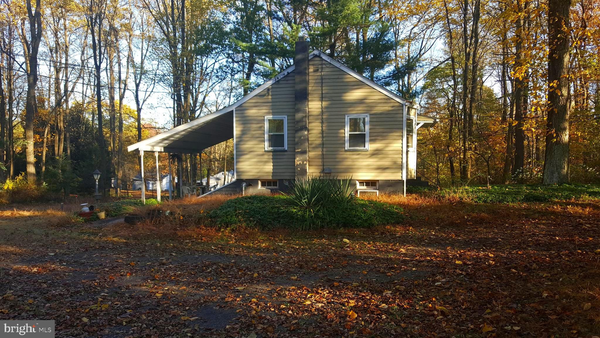 North side of residence