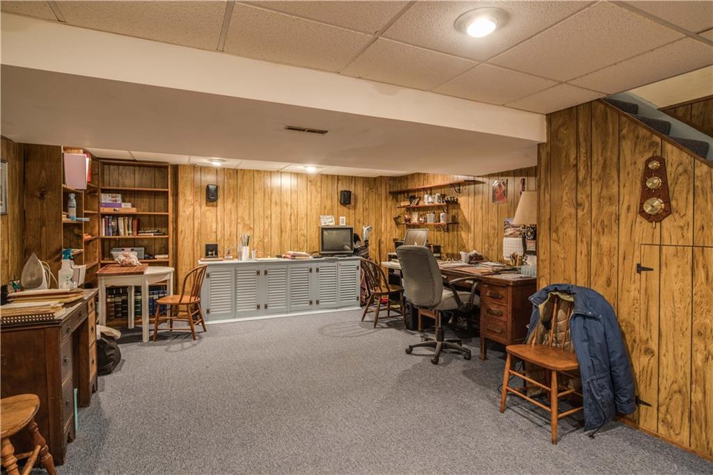 9371 Hilliard Road Pittsburgh, PA 15237 - Photo 20 of 22 THE BASEMENT IS 22 X 14 BUT ALSO HAS A 13' X 11 STORAGE ROOM! THERE IS ALSO STORAGE AVAILABLE UNDER THE STAIRCASE.