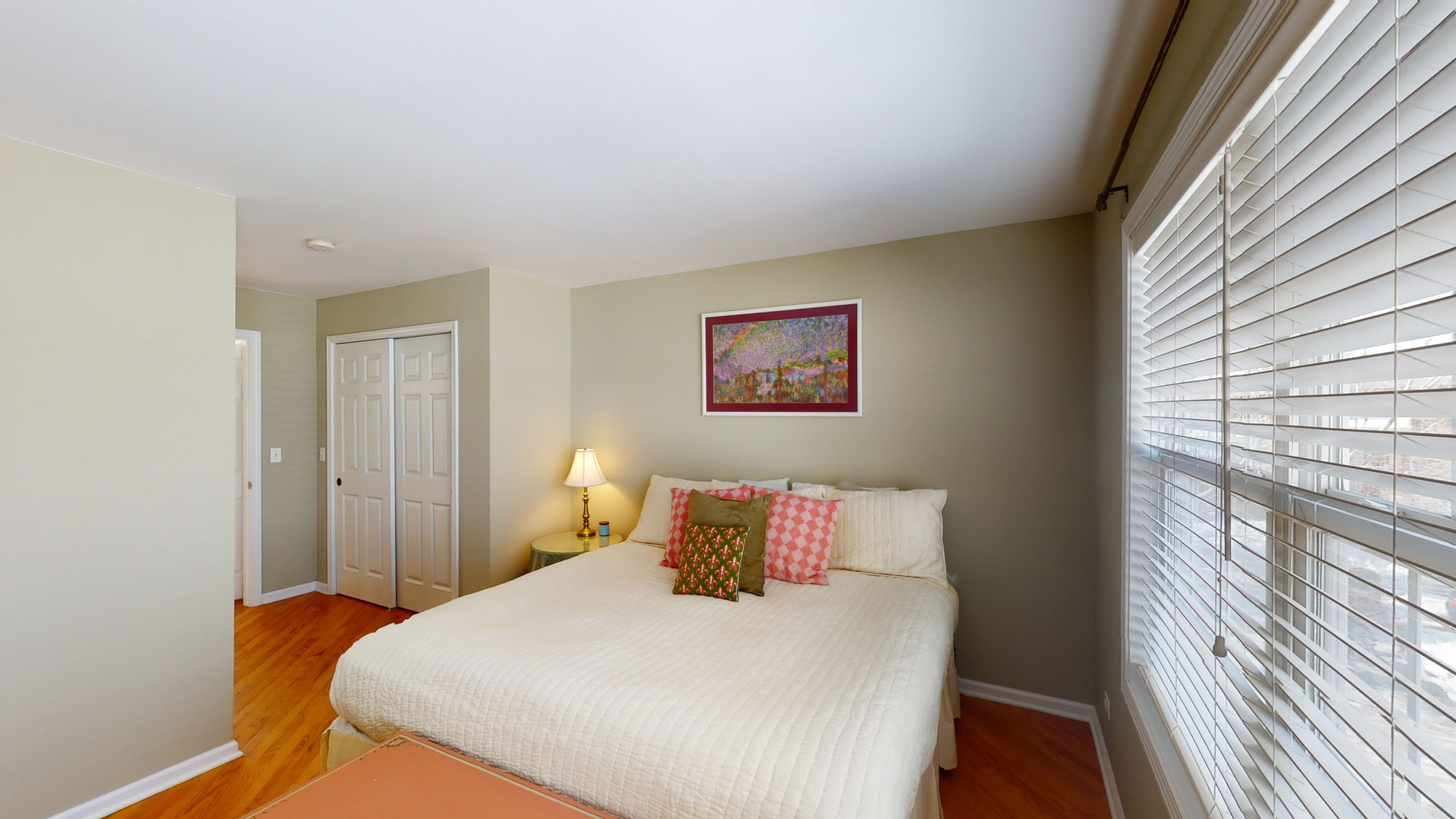 716 Prescott Court Naperville, IL 60563 - Photo 14 of 21 a bedroom with a bed and a large window