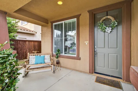 a house view with a outdoor space