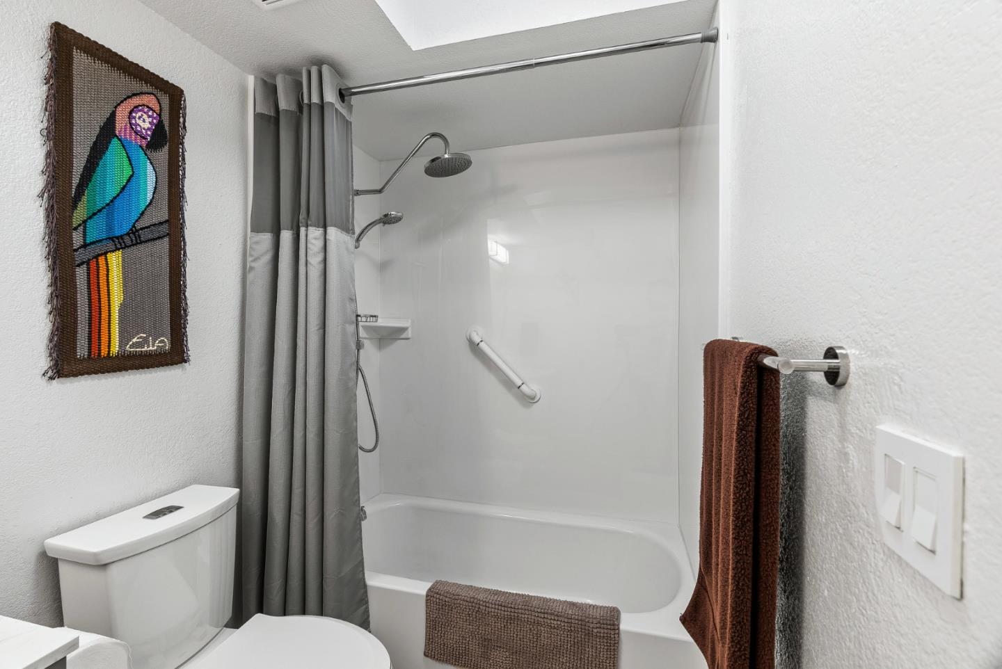 111 Bean Creek Road, Unit 115 Scotts Valley, CA 95066 - Photo 14 of 24 a bathroom with a shower and a toilet