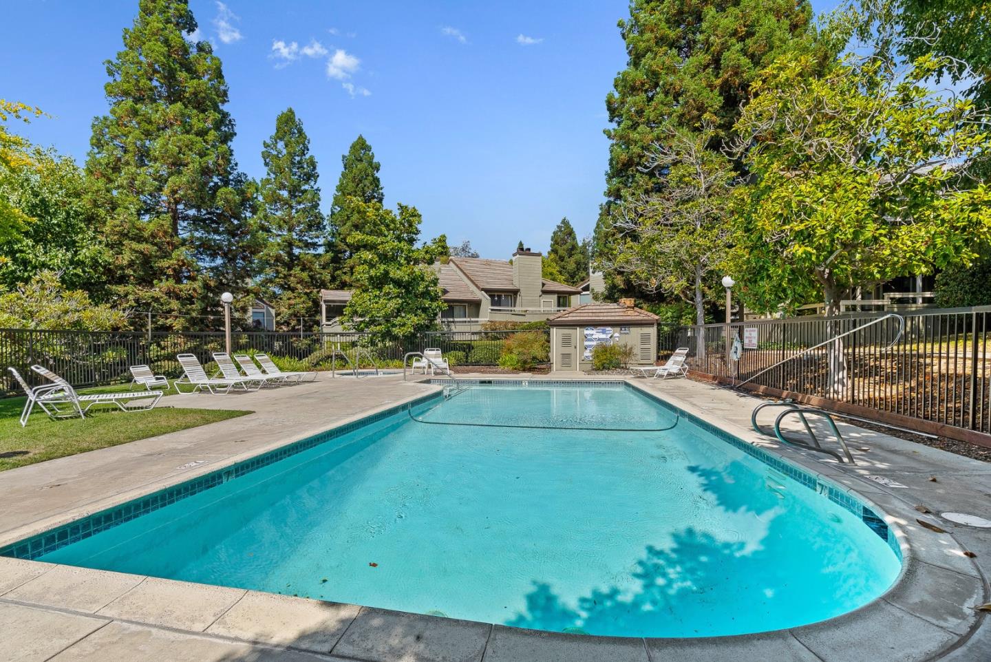 111 Bean Creek Road, Unit 115 Scotts Valley, CA 95066 - Photo 22 of 24 a view of a swimming pool with a yard