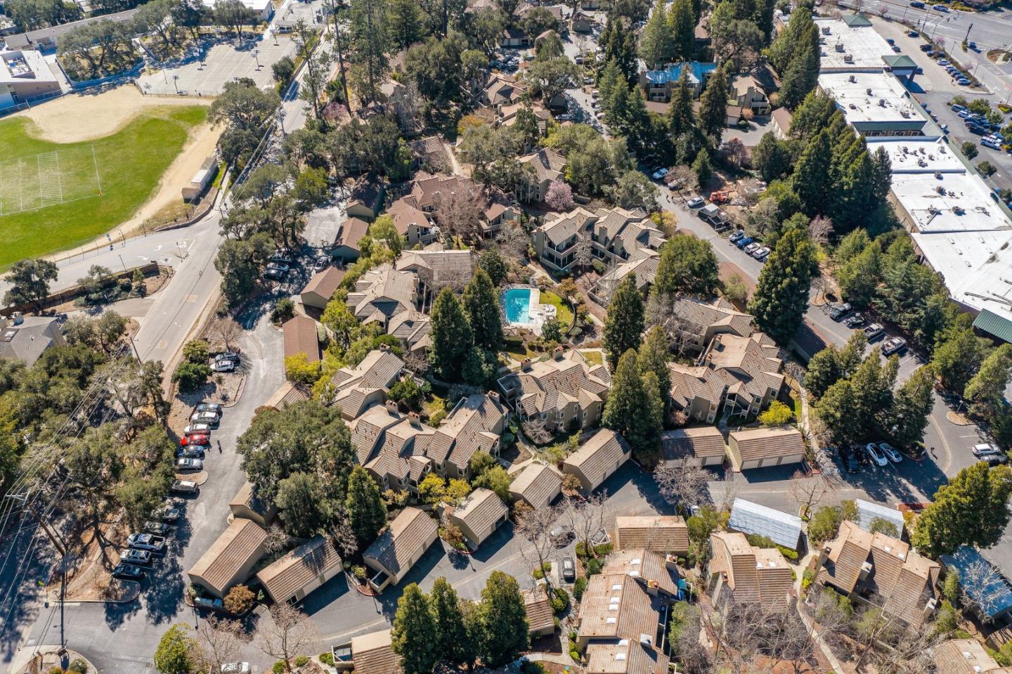 111 Bean Creek Road, Unit 115 Scotts Valley, CA 95066 - Photo 24 of 24 an aerial view of residential houses with outdoor space