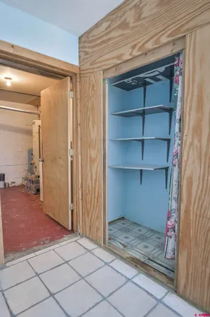 a room with a door