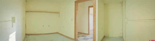 a view of wooden wall