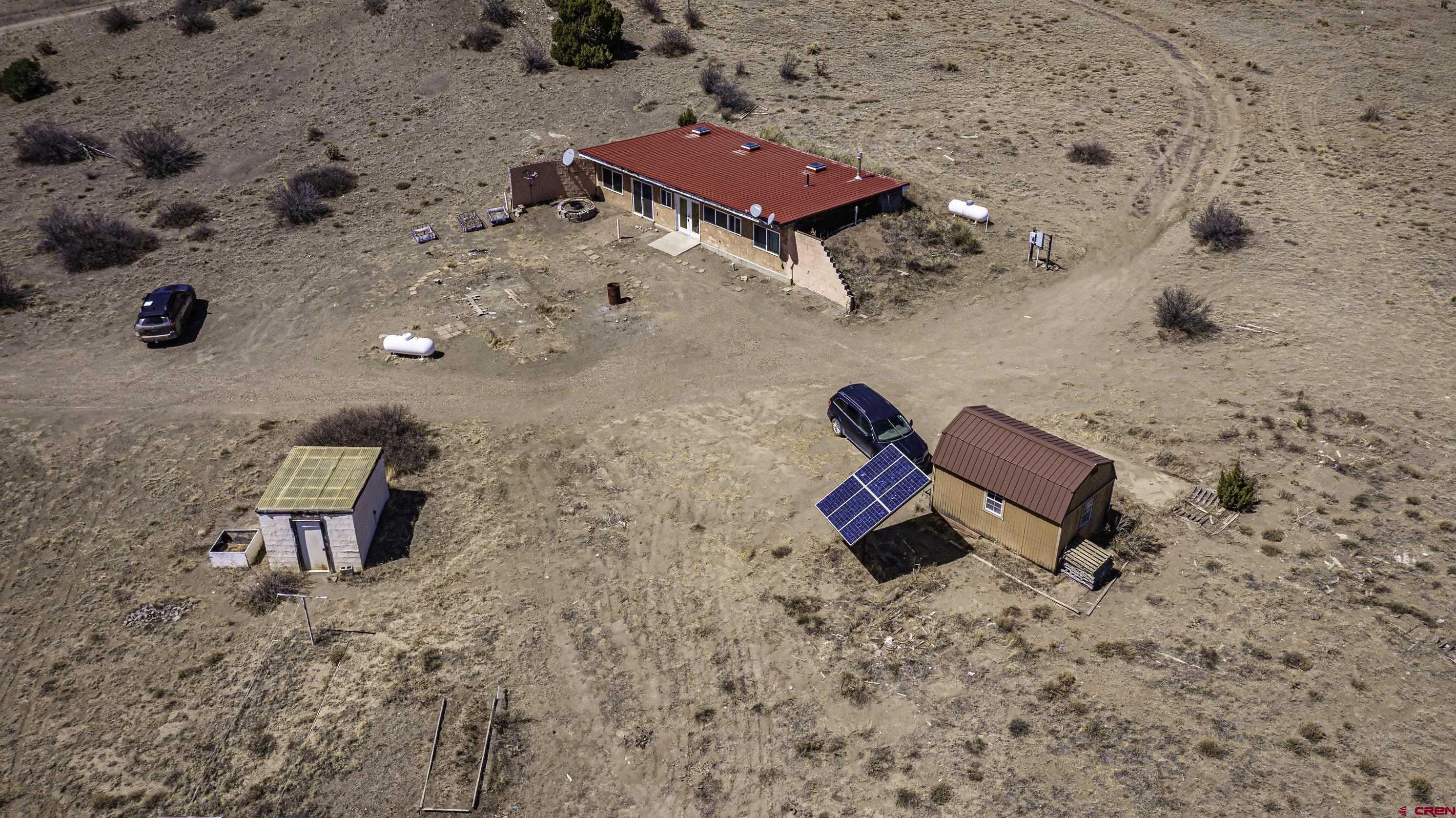 23500 Ridge Road Trinidad, CO 81082 - Photo 4 of 42 an aerial view of a backyard of a house
