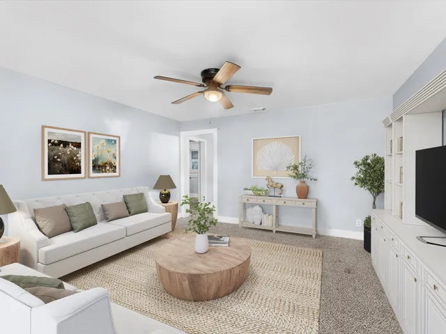 a view of an empty room