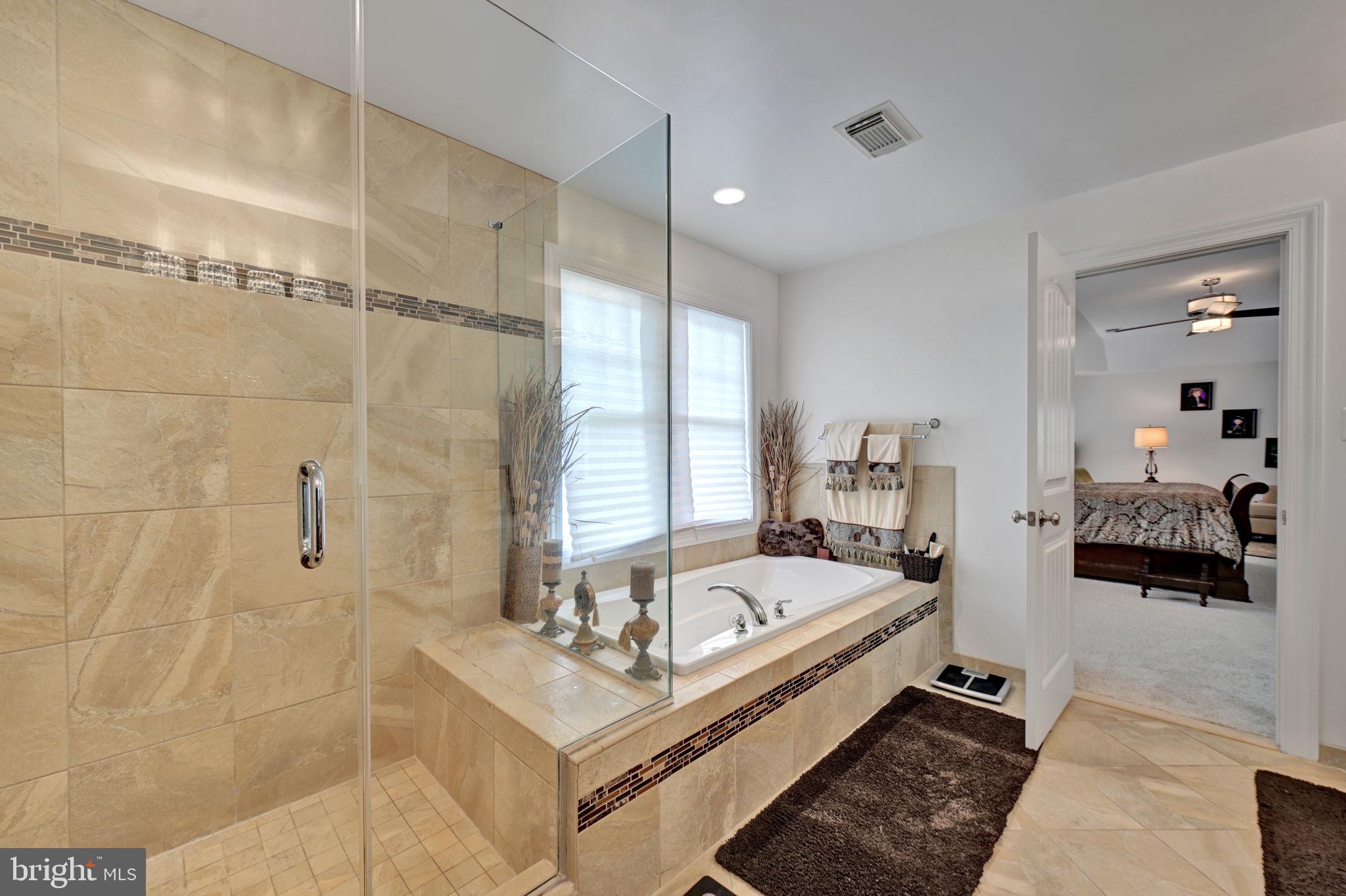 6200 Hanover Avenue Springfield, VA 22150 - Photo 59 of 87 Master Bath - Large Shower and Jacuzzi Tub