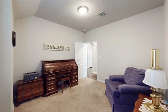 a view of workspace with furniture