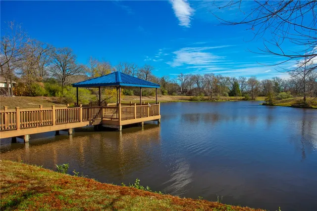 a view of a lake with a nearby room