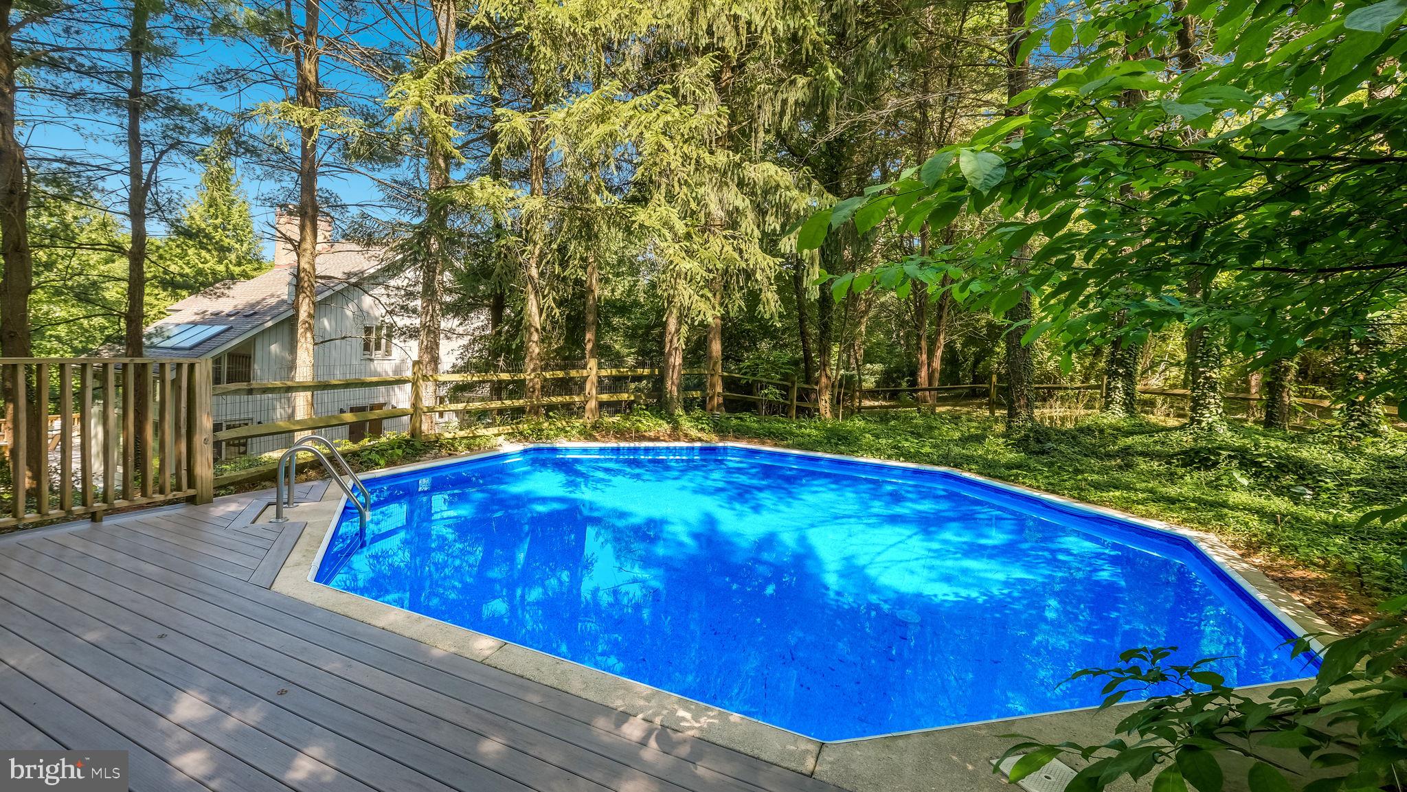 1099 Pebble Hill Road Furlong, PA 18925 - Photo 53 of 64 Private In-Ground Vinyl Liner Pool!