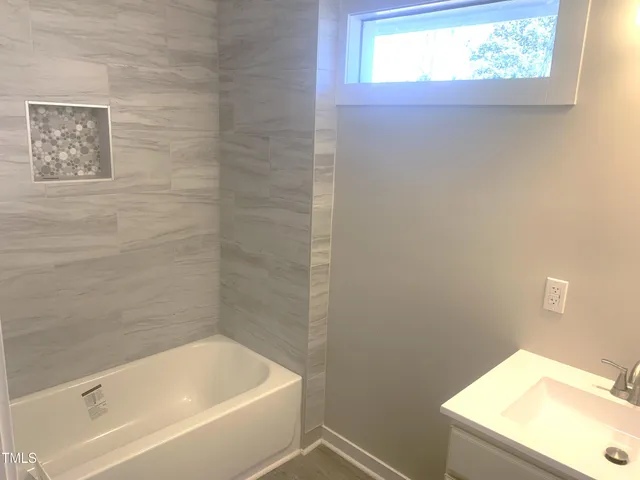 a backyard of a house