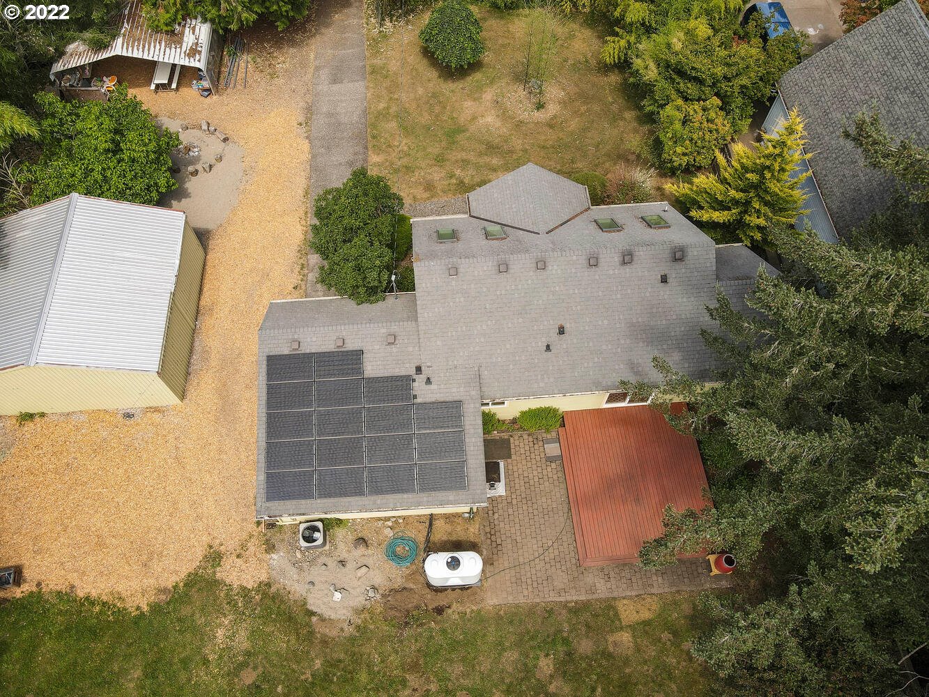 41584 Southeast Thomas Road Sandy, OR 97055 - Photo 29 of 32 an aerial view of a house with a yard