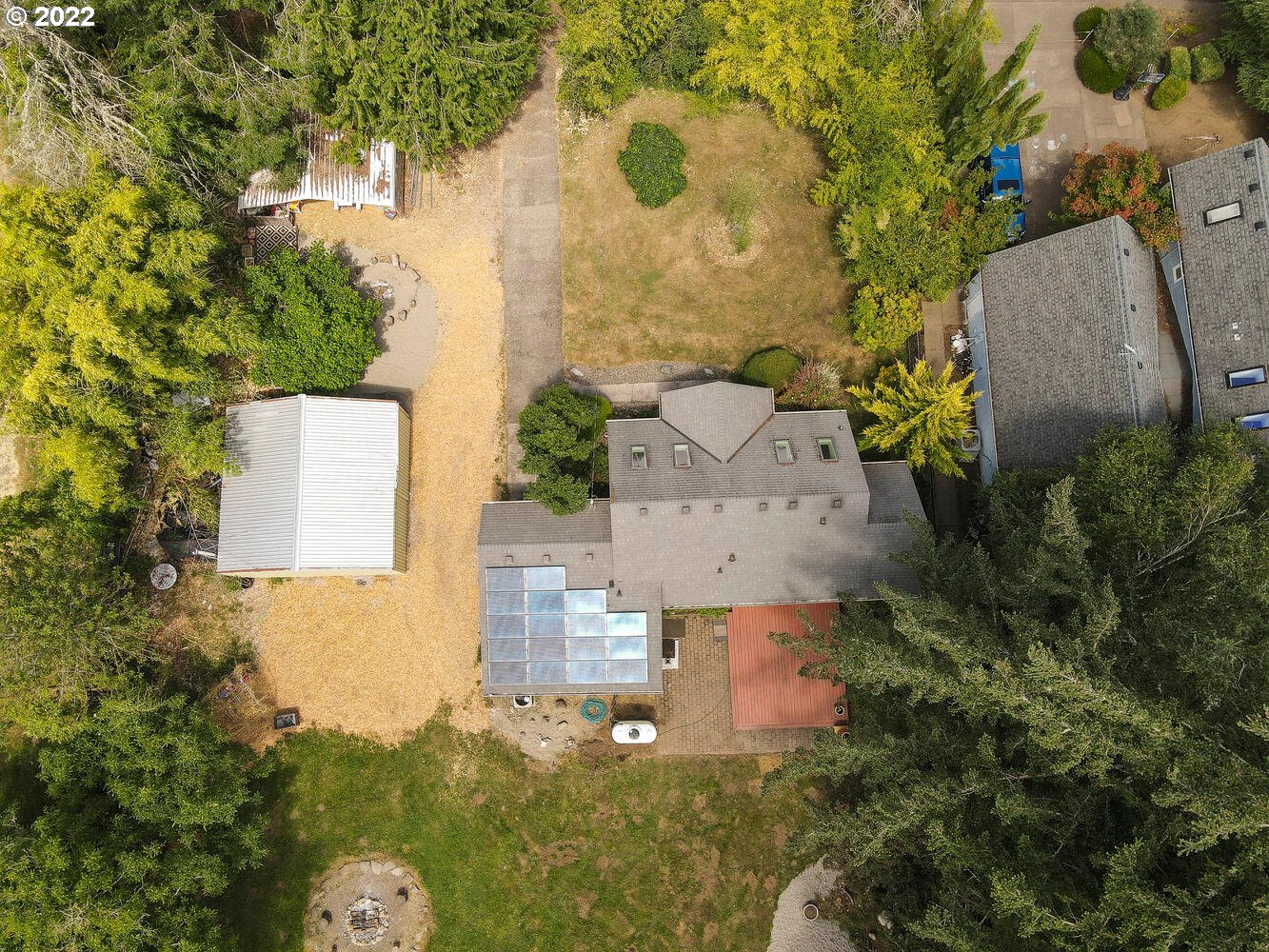 41584 Southeast Thomas Road Sandy, OR 97055 - Photo 30 of 32 an aerial view of a house with a yard