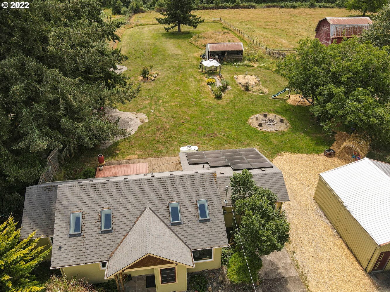 41584 Southeast Thomas Road Sandy, OR 97055 - Photo 31 of 32 an aerial view of a house with a yard