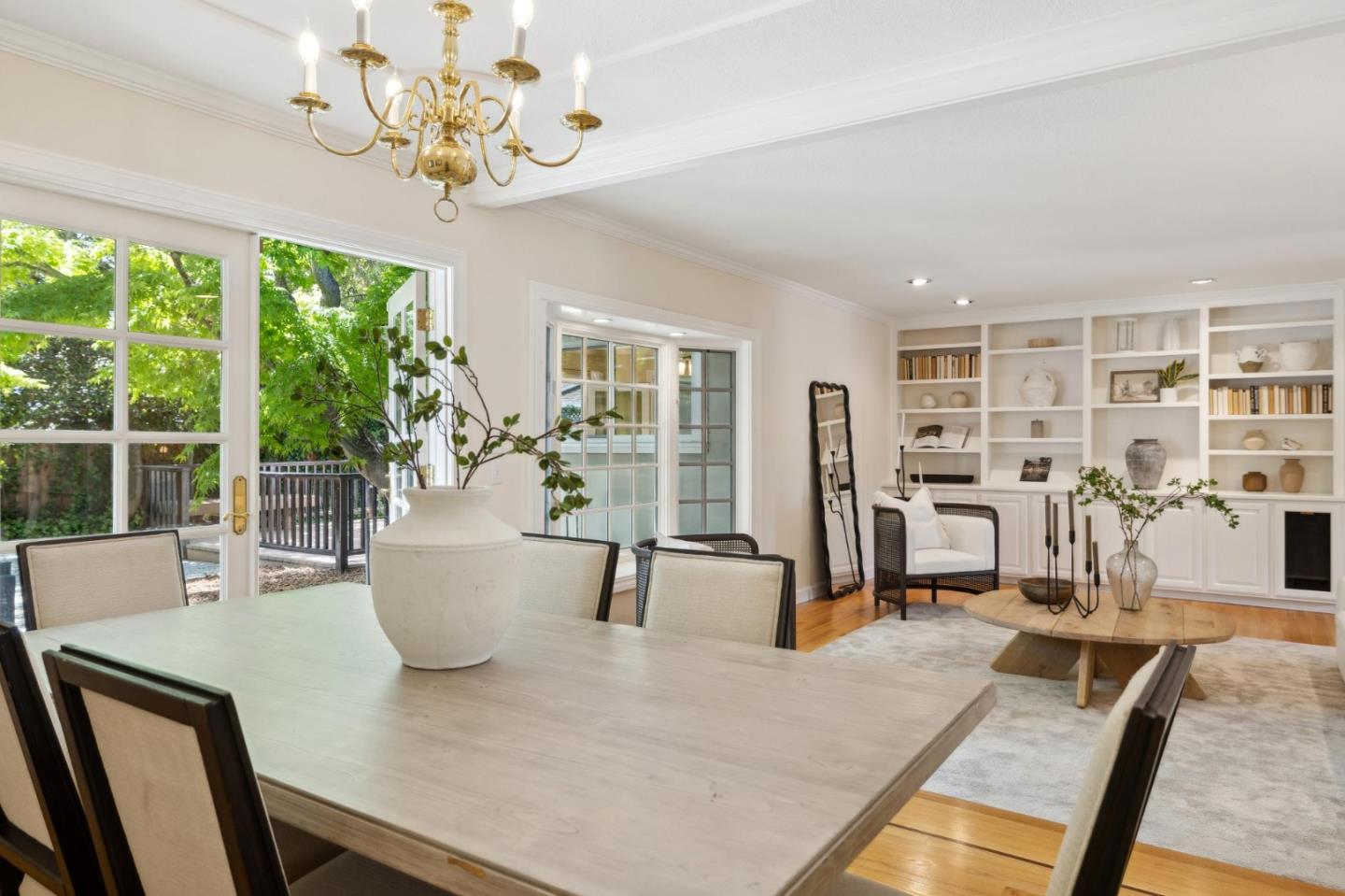 116 Vallecitos Way Los Gatos, CA 95032 - Photo 17 of 66 a view of a dining room with furniture window and outside view