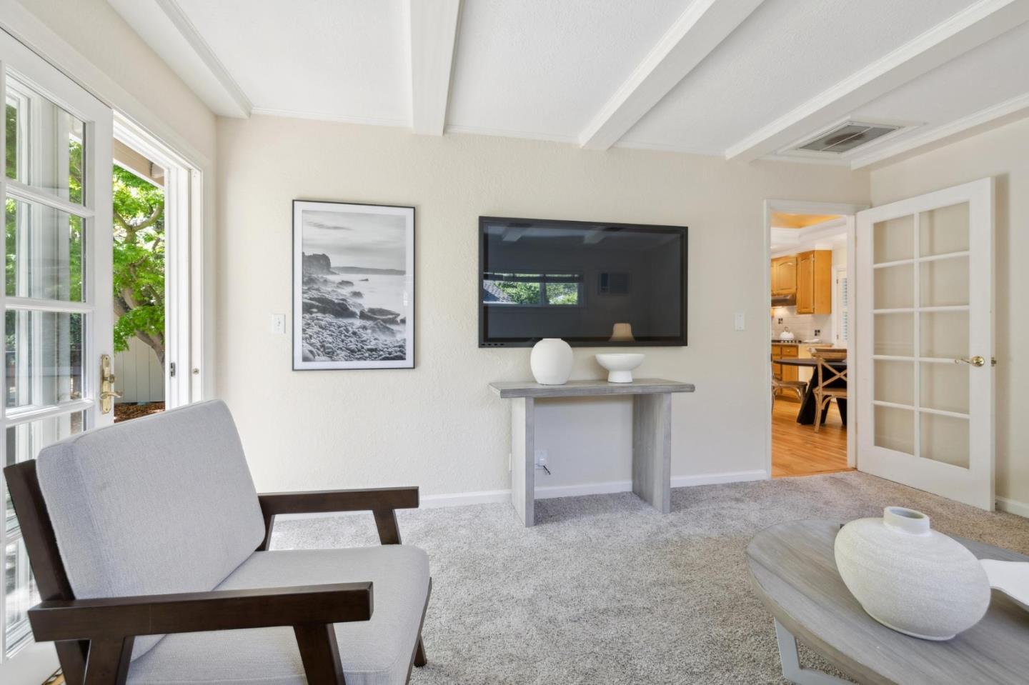 116 Vallecitos Way Los Gatos, CA 95032 - Photo 21 of 66 a living room with furniture and a flat screen tv