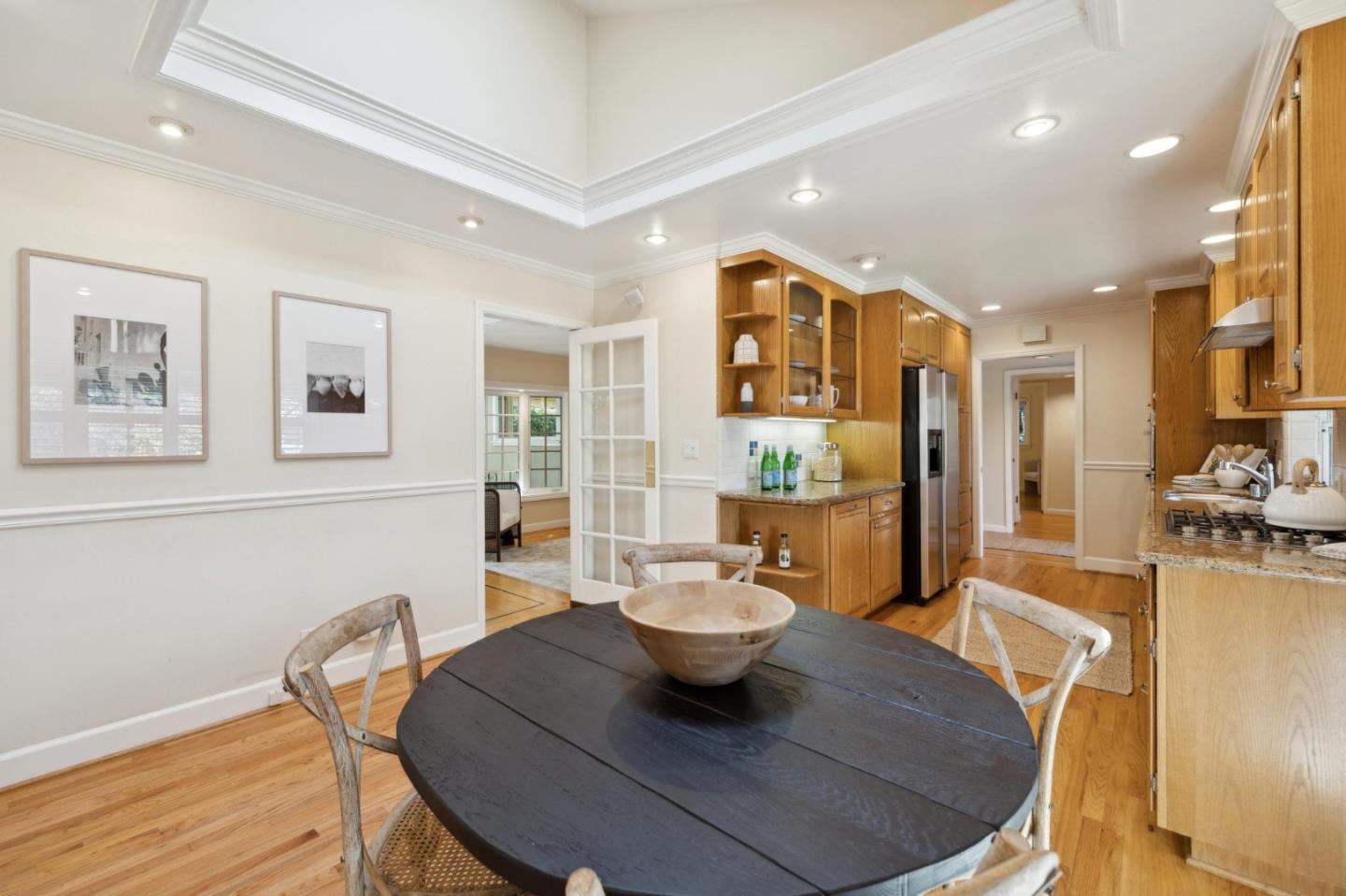 116 Vallecitos Way Los Gatos, CA 95032 - Photo 23 of 66 a view of a dining room with furniture and wooden floor