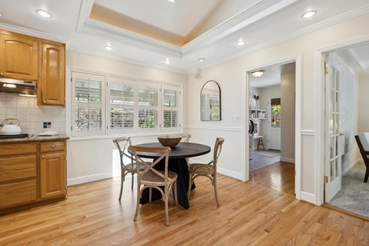 116 Vallecitos Way Los Gatos, CA 95032 - Photo 24 of 66 a view of a dining room with furniture and wooden floor