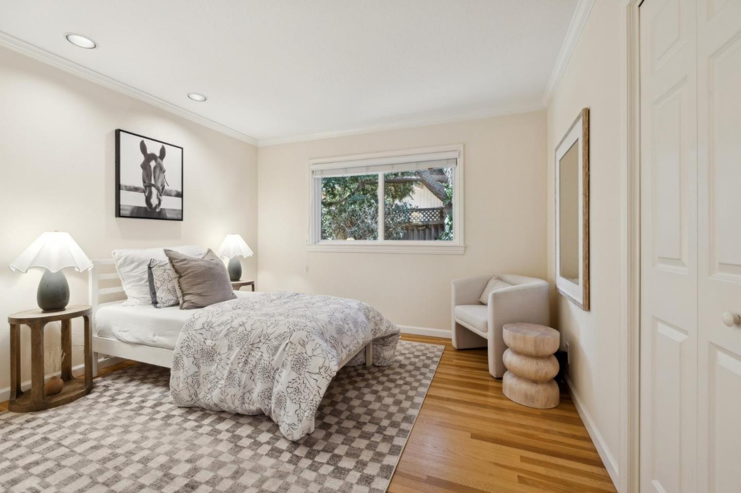 116 Vallecitos Way Los Gatos, CA 95032 - Photo 37 of 66 a bedroom with a bed and a window