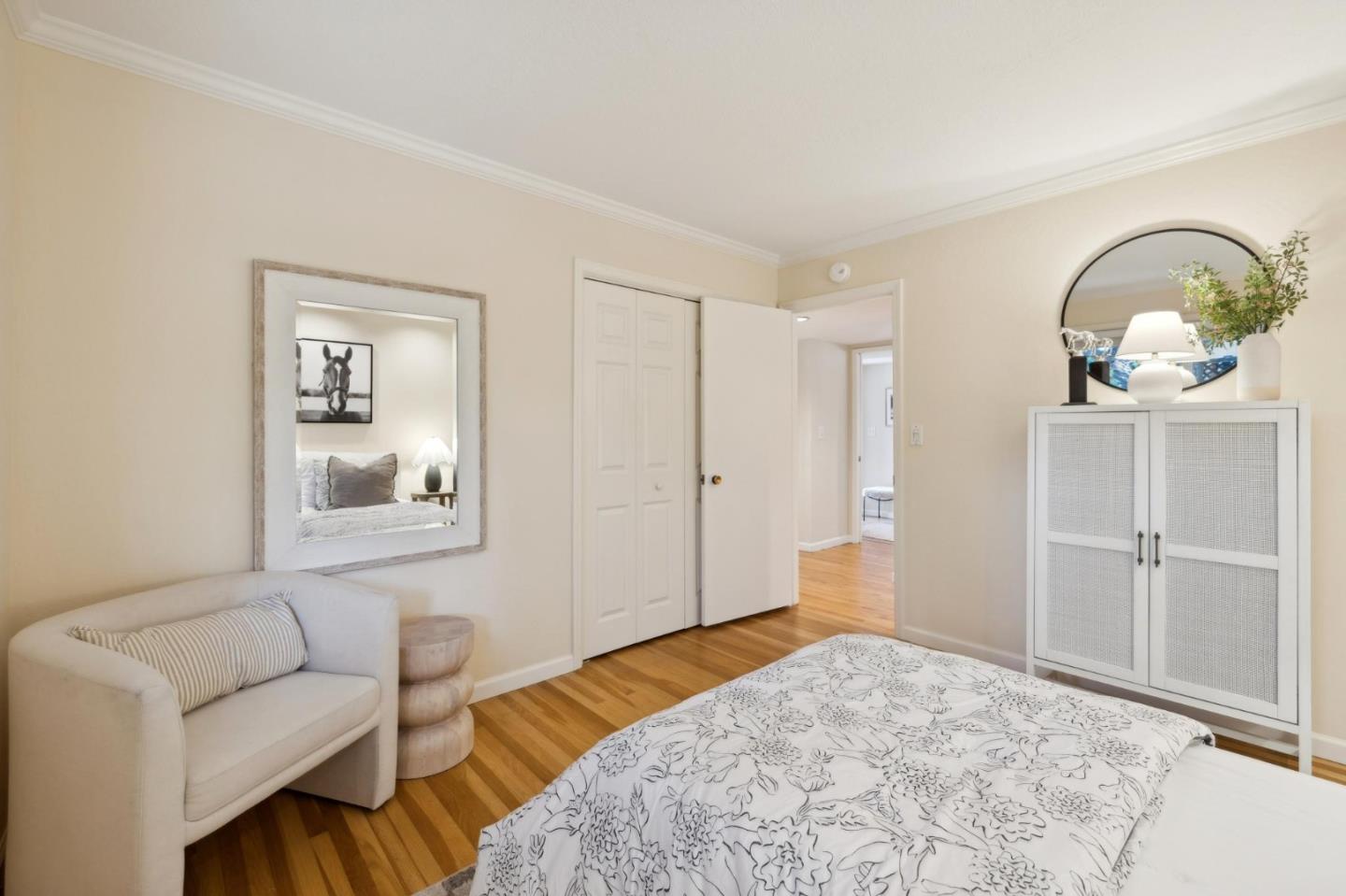 116 Vallecitos Way Los Gatos, CA 95032 - Photo 38 of 66 a bedroom with a bed and a couch