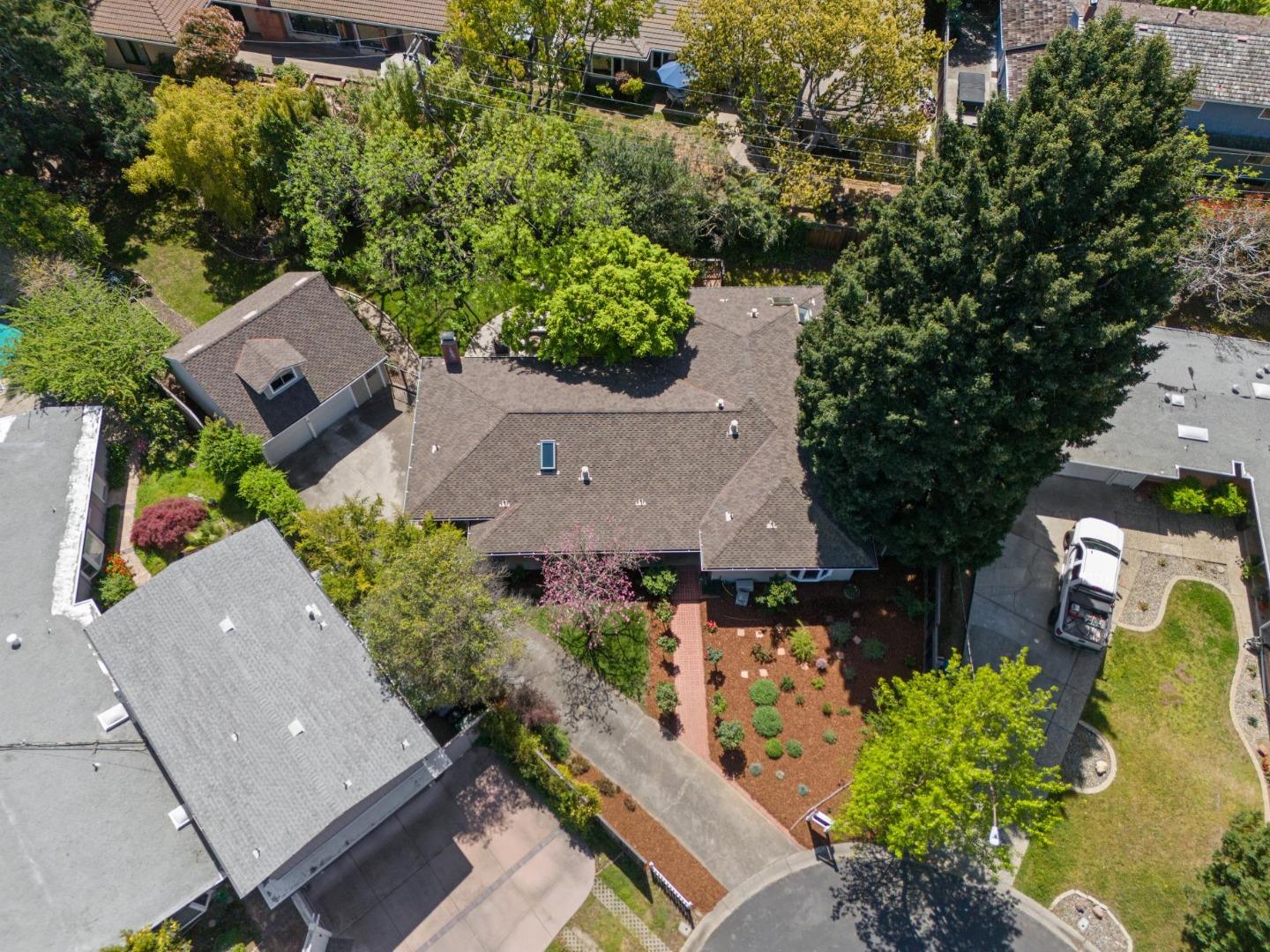 116 Vallecitos Way Los Gatos, CA 95032 - Photo 6 of 66 an aerial view of a house with a garden
