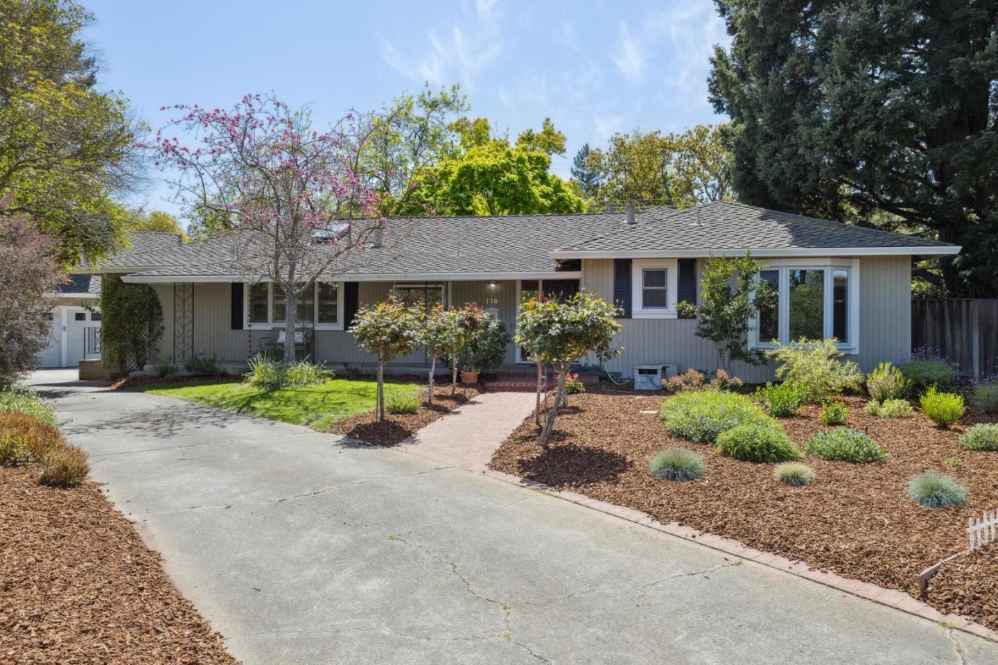 116 Vallecitos Way Los Gatos, CA 95032 - Photo 63 of 66 a view of a house with a small yard and palm trees