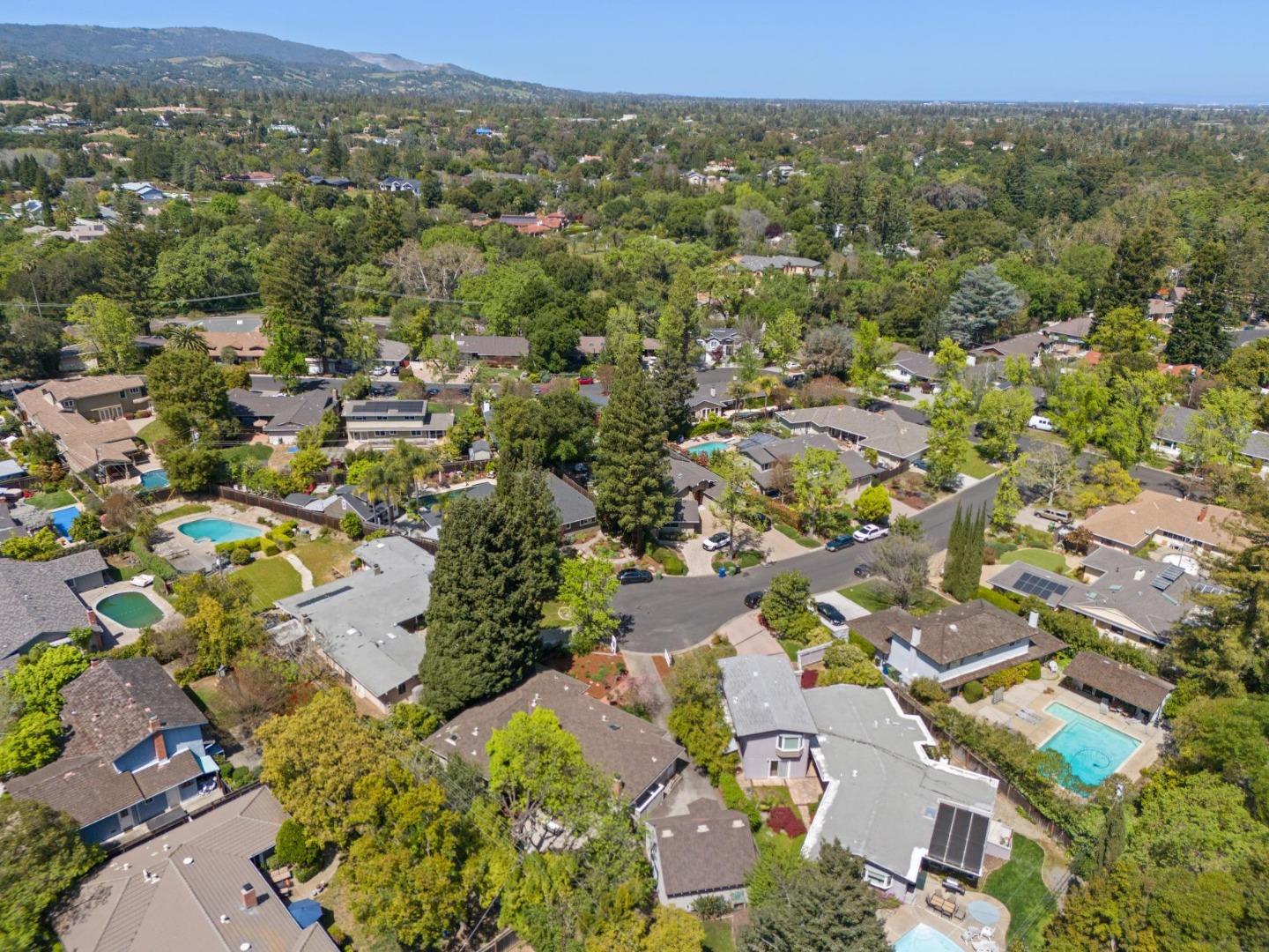 116 Vallecitos Way Los Gatos, CA 95032 - Photo 66 of 66 an aerial view of residential houses with outdoor space