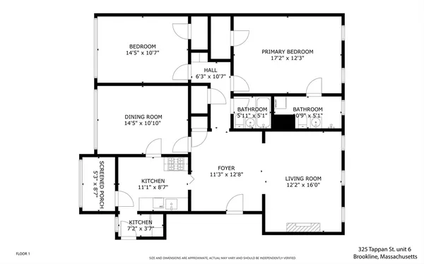 $1,099,000 | 325 Tappan Street, Unit 6, Brookline, MA 02445