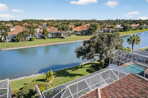 a aerial view of a house with a garden