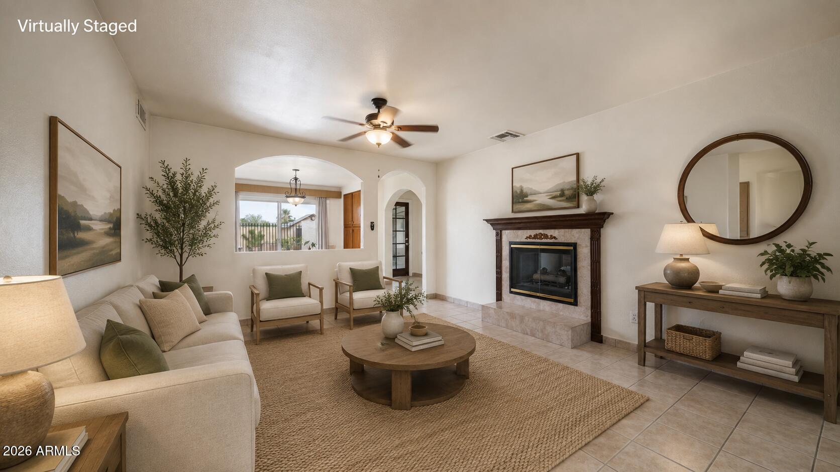 2908 East Cactus Road Phoenix, AZ 85032 - Photo 7 of 40 Virtually Staged Living Room 2