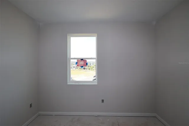 a view of hallway with window