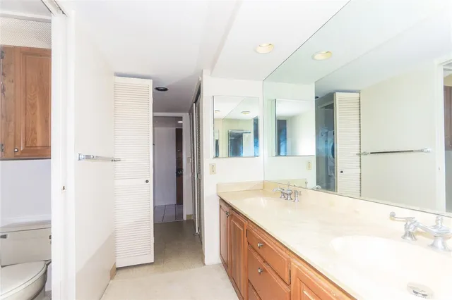 a bathroom with a shower and a shower