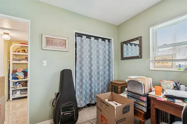 a room with furniture and couch