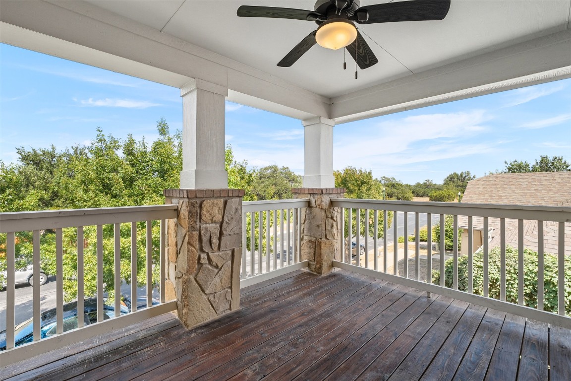 111 Sycamore Street Georgetown, TX 78633 - Photo 12 of 22 a view of a balcony with wooden floor