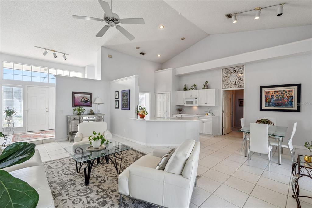 3447 Amaca Circle Orlando, FL 32837 - Photo 8 of 30 a living room with furniture and kitchen view