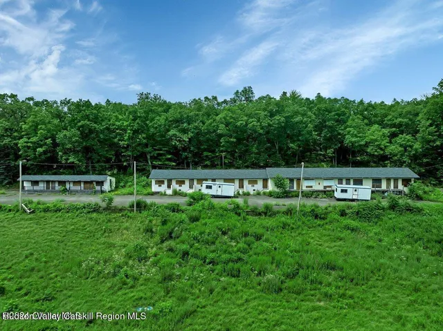 a view of an outdoor space and a yard