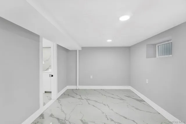 a view of a room with an empty space