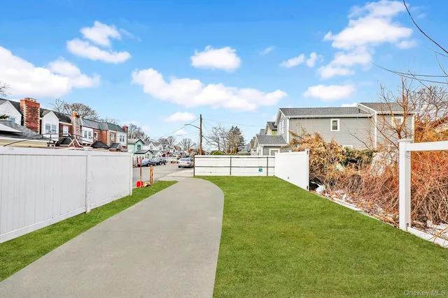 a view of a terrace with a garden