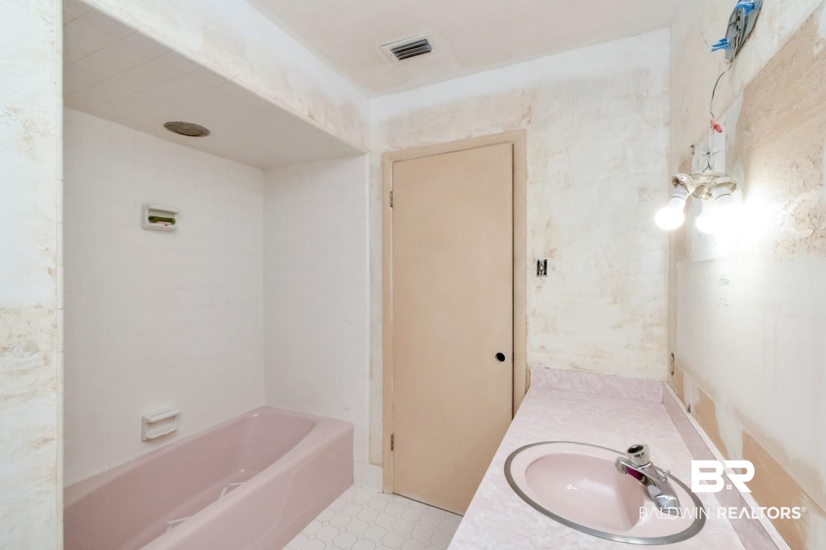 241 Suzanne Circle Mobile, AL 36608 - Photo 20 of 41 Bathroom featuring vanity, a tub, and a shower