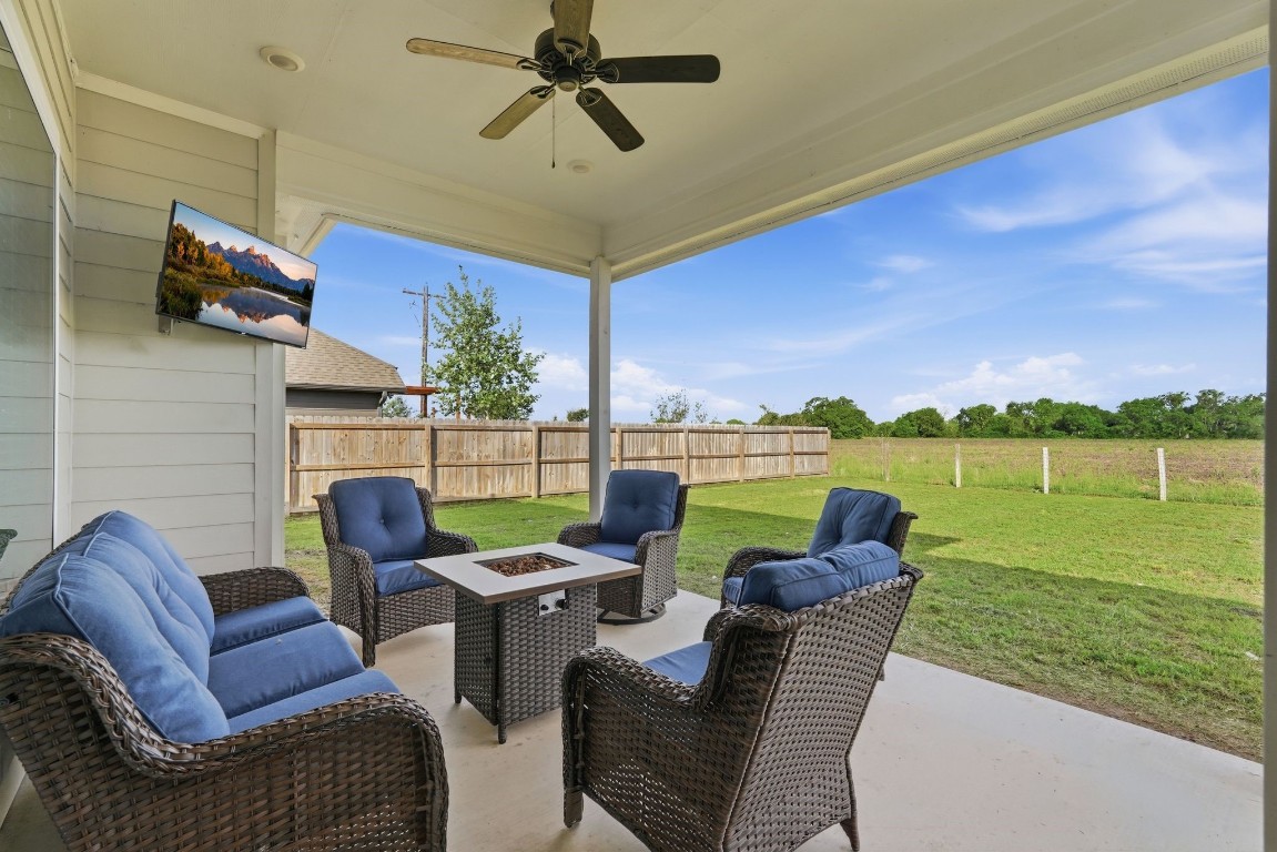 173 Brazos Bend Snook, TX 77879 - Photo 34 of 41 a view of a patio with couches chairs and a table