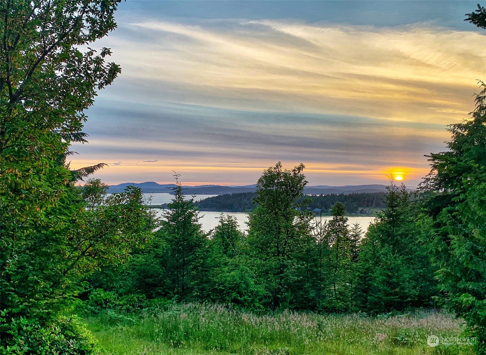 9 Rum Runner Road Lopez Island, WA 98261 - Photo 10 of 10 a sunset view with lake view