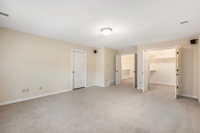 a view of a porch in front of house