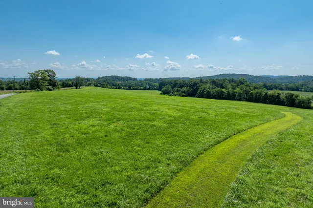a view of an ocean from a yard