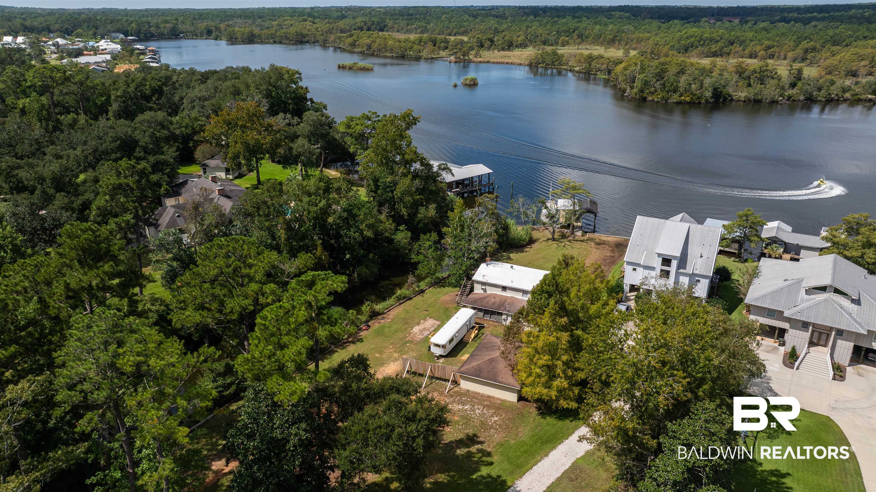 14247 Riverside Drive Foley, AL 36535 - Photo 16 of 21 Bird's eye view featuring a water view